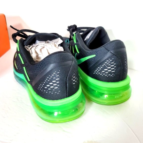 Nike Air Max Flywire Black Midnight Neon Volt Green 806771-003 Men US Size 8 - Picture 3 of 8